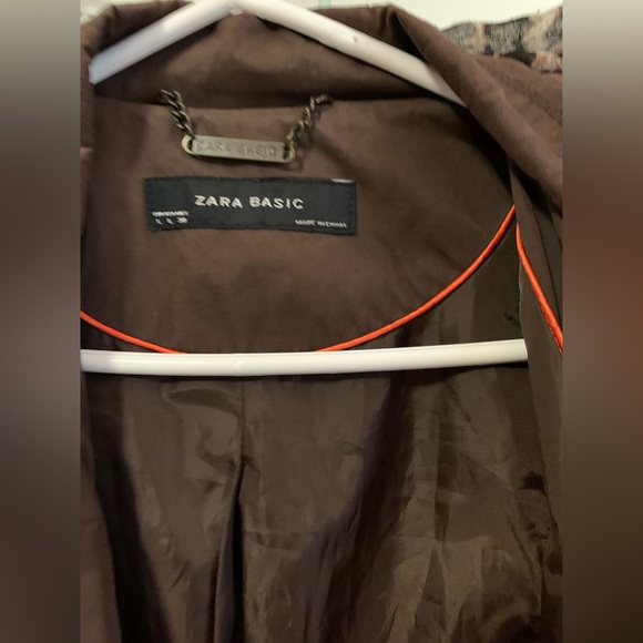 Zara brown size L trench coat! - Picture 4 of 6